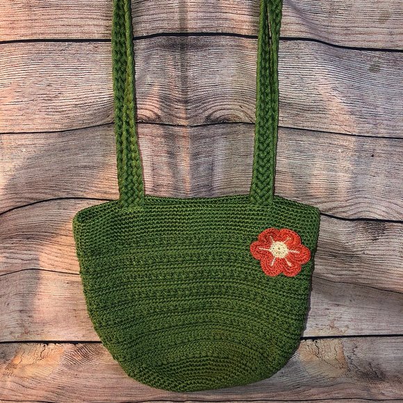 Green Flower Purse - Picture 1 of 5